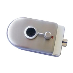 Magnetic glass door privacy lock